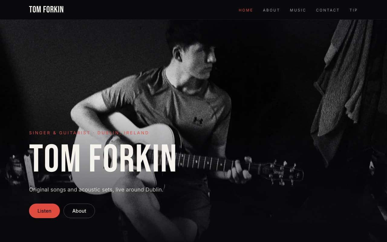 Tom Forkin website